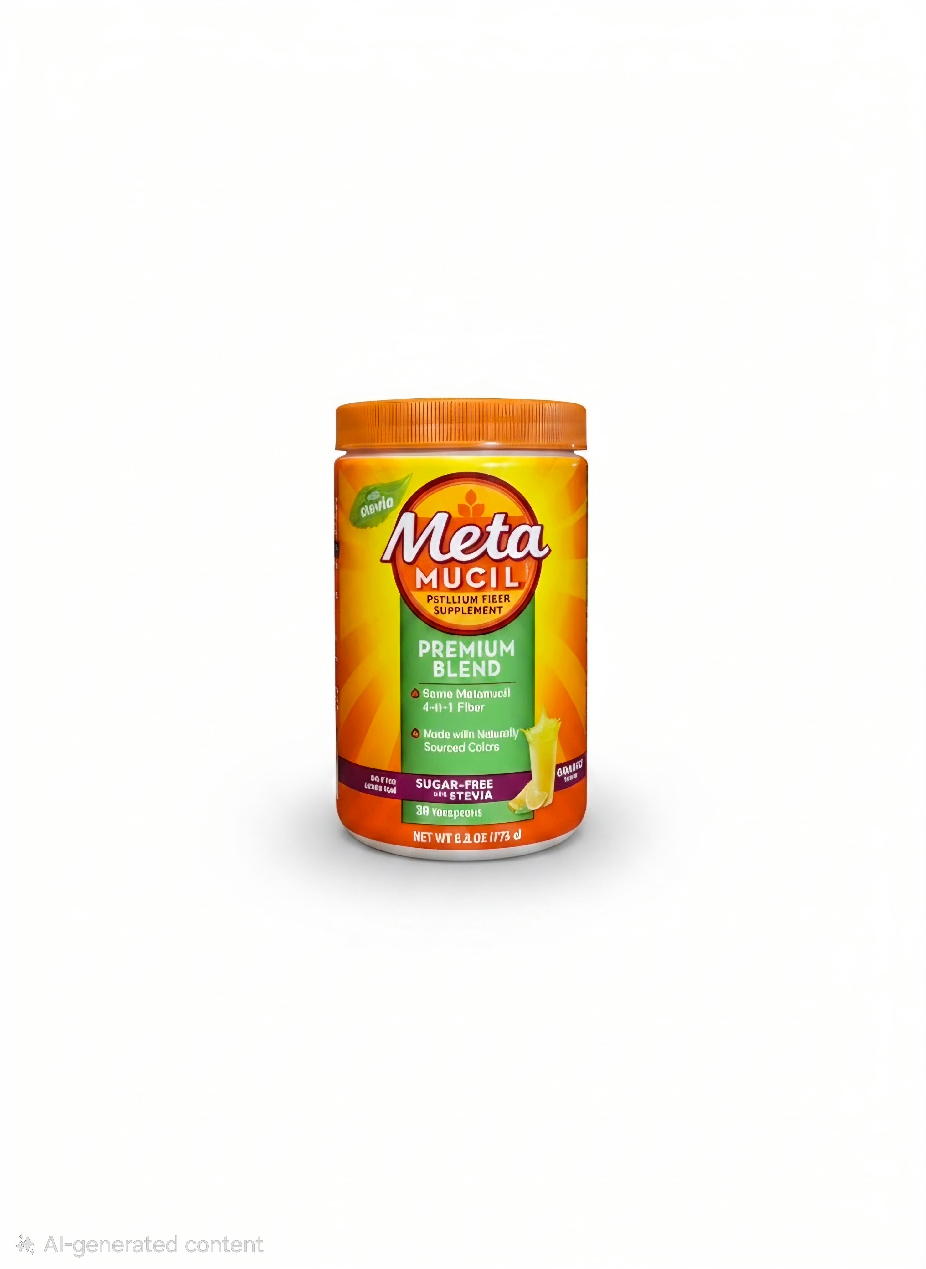 Metamucil Orange Smooth Fiber Supplement 6.2 oz