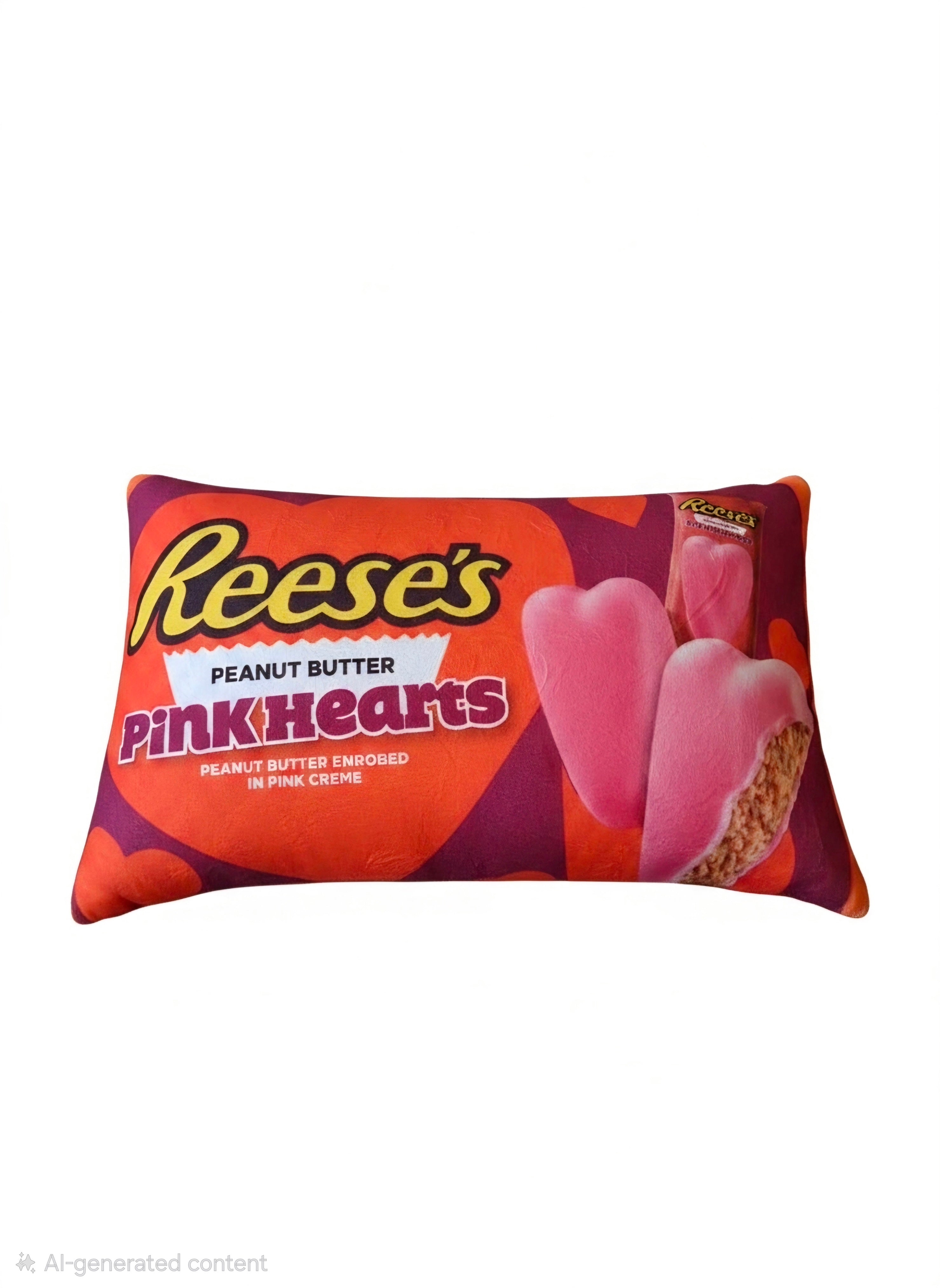 Reese's Pink Heart Squishy Pillow