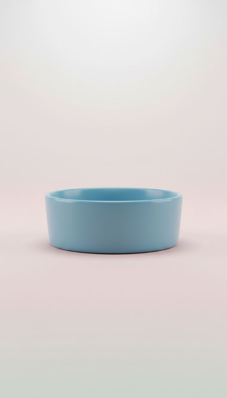 Sky Blue Ceramic Pet Bowl