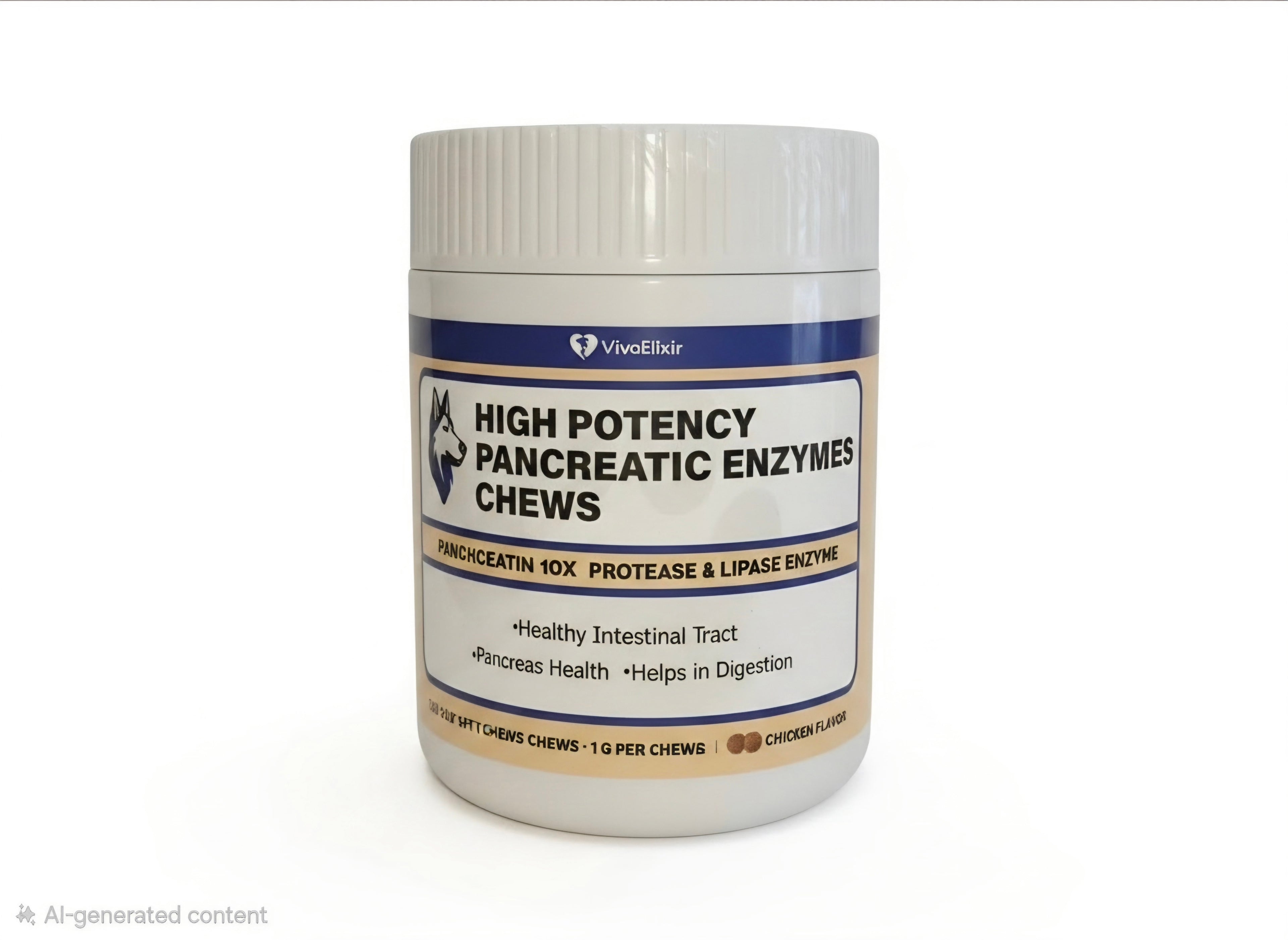 Viva Elixir High Potency Pancreatic Enzyme Chews for Dogs